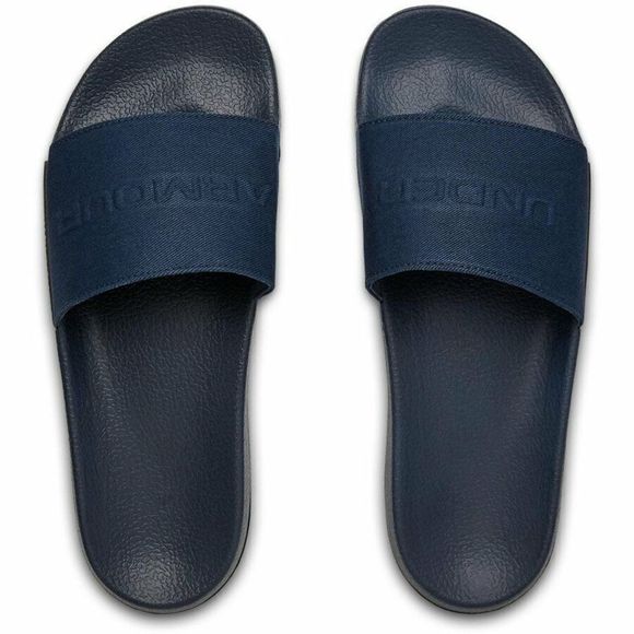 Under Armour 3022739 Mens Sz 6 Womens Sz 7.5 Blue Core Remix Canvas Slide Sandal - Picture 1 of 6
